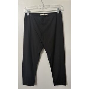 Peruvian Connection Crop Leggings Pants Womans Size‎ XXL Pima Cotton Black